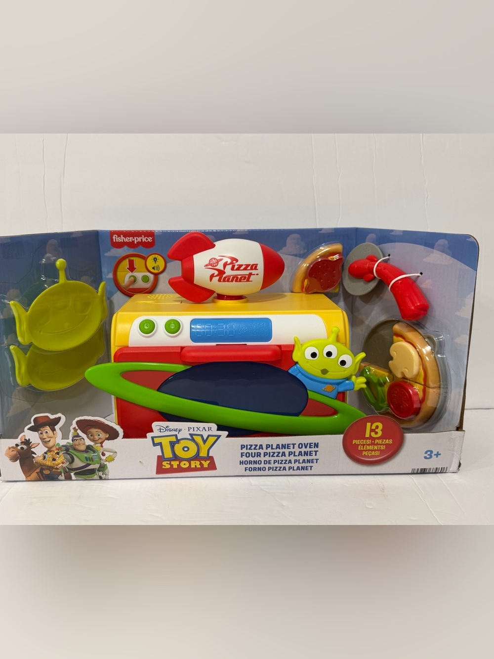 Imaginext Disney and Pixar Toy Story Pizza Planet Oven Toy w/Lights + Sounds NEW